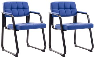 Clp Set De 2 Sillas De Conferencia Canada B Azul