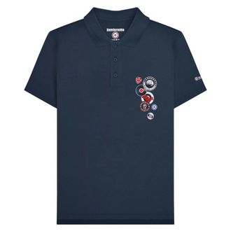 Lambretta Heren Badge Poloshirt (Marineblauw)