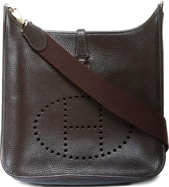 Herm&egrave;s Borsa a spalla Evelyn PM in pelle 2004 - Marrone