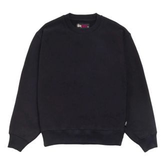 St&uuml;ssy Fleece Crew Black 118632-BLAC