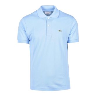 Lacoste Polo Shirts, male, Blue, Size: 2XL Cotton Polo Shirt