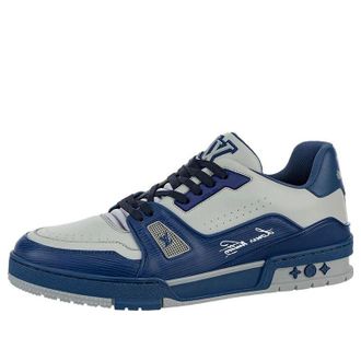 Louis Vuitton Trainer Sneakers Blue Grey 1AA6UV