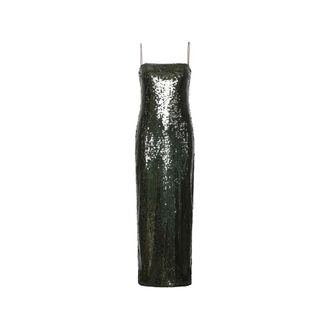 Rotate Sequin-embellished Slip Maxi Dress