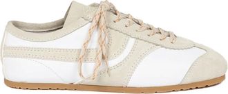 Dries Van Noten suede-panelled sneakers - White