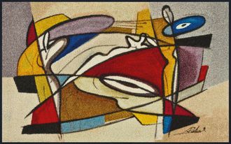 Wash+dry by Kleen-Tex Läufer »steady composition« rechteckig 7 mm Höhe Schmutzfangläufer, modernes Design, rutschhemmend, waschbar