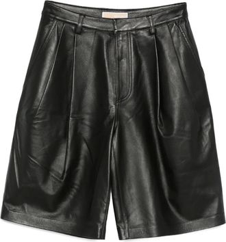 Michael Michael Kors Shorts con pieghe - Nero