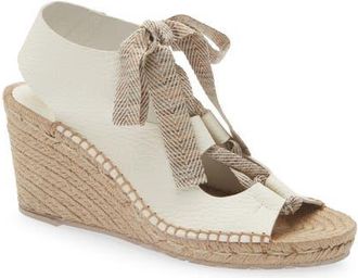 Pedro Garcia Otelia Wedge Sandal in Creme Cervo at Nordstrom, Size 9.5Us