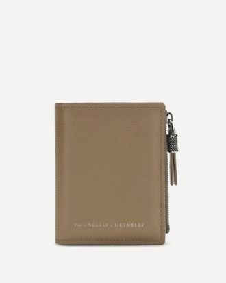 Brunello Cucinelli Leather Wallet with zip Female UNI