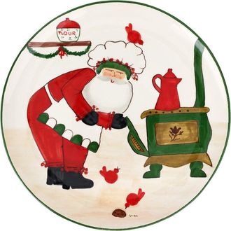 Vietri Vietri Old St. Nick Large Round Platter With Oven With $29 Credit