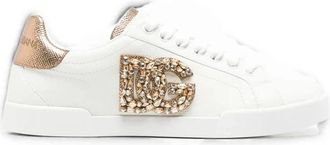 Dolce & Gabbana Schoenen, Dames, Wit, 38 1/2 EU, Sneakers