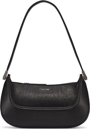 Calvin Klein Nori Top Zip Demi Shoulder Bag, Black/Silver, One size