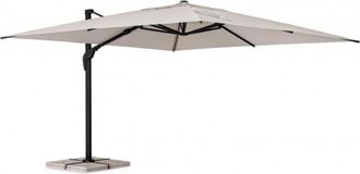 Konte Design Sombrilla con m&aacute;stil de aluminio y lona natural 4x4
