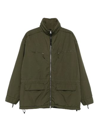 Aspesi zip-up flap-pocket jacket - men - Polyester - M - Green