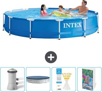 Intex Piscina Con Estructura Redonda - 366x76 Cm - 7-piezas Scb129