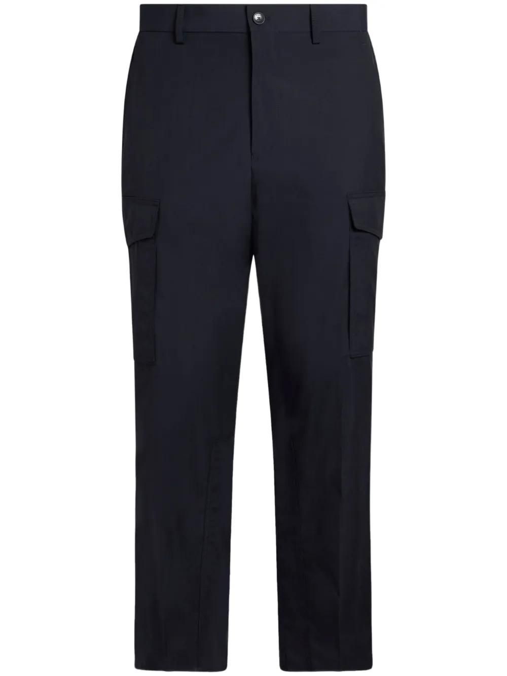 パンツ ETRO 'Pegaso' cargo pants Blue ETRO Pegaso-embroidered Jersey Track Pants | Blue | FARFETCH GE