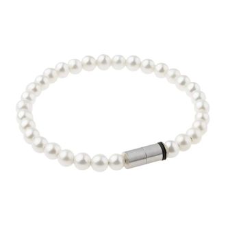 Ernstes Design Parelarmband - Dames - Accessoires - Wit - Maat: ONE Size