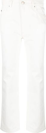 Ami cropped straight-leg jeans - women - Cotton - 31 - White