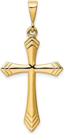 Diamond2Deal 14k Gold Passion Cross Pendant