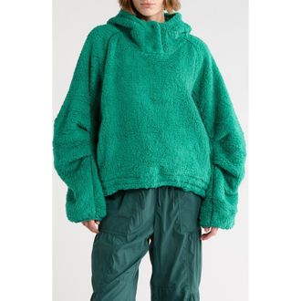 Free People FP Movement Free Flow Fleece Hoodie in Green Glow at Nordstrom Rack, Size X-Small