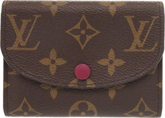 Louis Vuitton Brown Fuchsia Monogram Monogram Coin Purse/Coin Case (Pre-Owned)