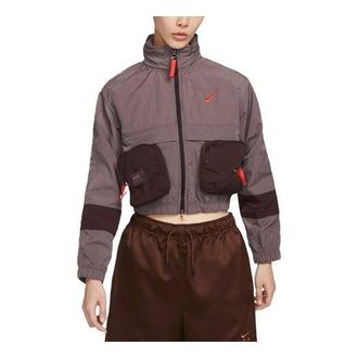 Nike (WMNS) Nike AS NSW City Utility Woven Jacket Burgundy DV8035-291