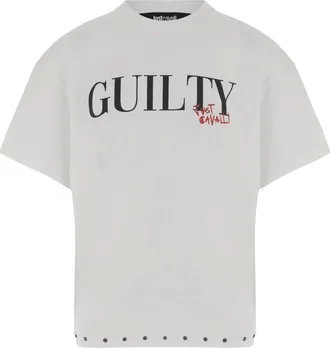 Just Cavalli Tops, Heren, Wit, S, T-Shirts