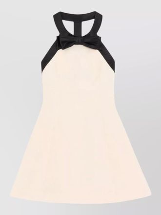 Valentino wool silk blend mini dress halter