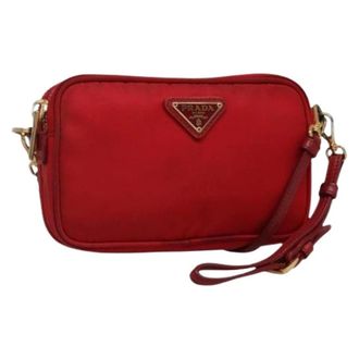 Prada Pre-owned Vintage Mini Borsa a Spalla in Nylon - - Pre-owned - Donna - Rosso - ONE SIZE