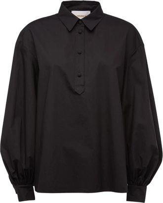 La DoubleJ Romantic Poet Shirt - Dames - Overhemden - Zwart - XS - Overhemden