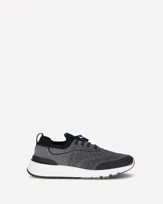 Brunello Cucinelli Techno cotton knit Sneakers runners Male 43