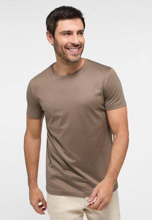Eterna T-Shirt ETERNA, Herren, Gr. 3XL, taupe, 70% cotton, 30% Lyocell, l&auml;ssig geschnitten, Shirts T-Shirt