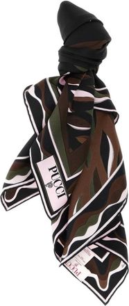 Pucci Foulard in seta con stampa astratta - - Accessories - Donna - Multicolore - ONE SIZE