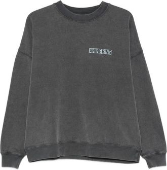 Anine Bing Miles Logo-print Cotton Sweatshirt