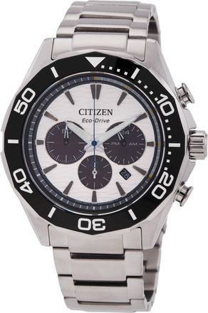 Citizen Endeavor Chronograph Eco-Drive White Dial Mens Watch CA4730-59A