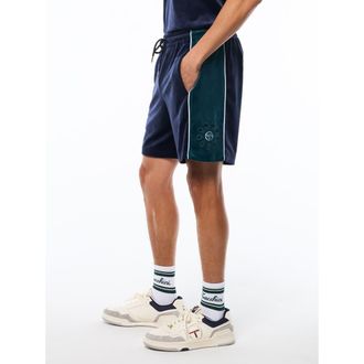 Sergio Tacchini Cresta Velour Short in Maritime Blue at Nordstrom, Size Xxx-Large