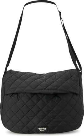 Reebok Womens Crossbody Bag - Stylish Lightweight Nylon Quilted and Non-Quilted Everyday Sling Bags for Women, Quilted Black Celine, One Size