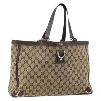 Gucci Pre-owned Tote Bags, female, Beige, Size: ONE SIZE Pre-owned Vintage Tote Bag