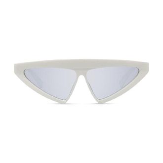 Stella McCartney SC40045I25C Geometric Full Rim Sunglasses - White