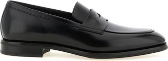 Santoni Schoenen, Heren, Zwart, 43 EU, Leer, Gregor Loafers