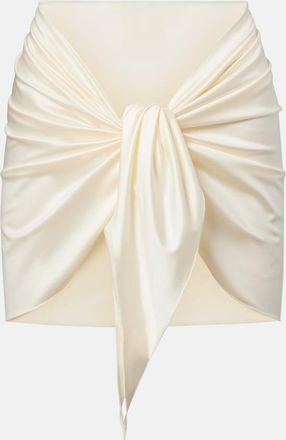 Montce Swim Draped satin beach cover-up