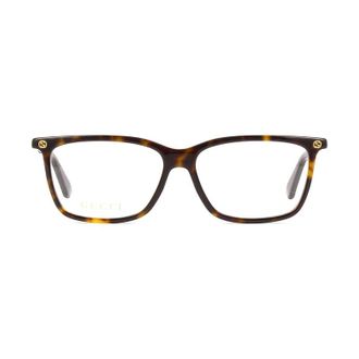 Gucci Rectangle Tortoiseshell Acetate Eyeglasses - Tortoiseshell