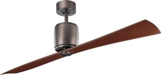 Elstead Lighting Ventilador de techo 152 cm acero bronce