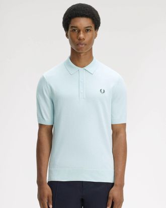 Fred Perry Mens Shirt in Light Blue Cotton - Size X-Large