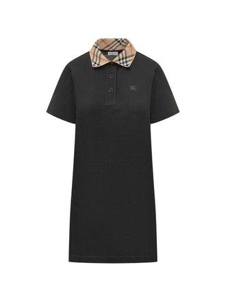 Burberry Check Collar Cotton Dress