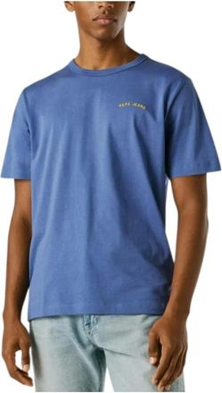 Pepe Jeans London T-Shirts, male, Blue, Size: XL Notting Hill Graphic T-Shirt