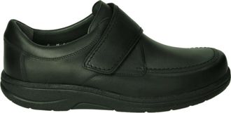 Str&ouml;ber Max Sportnappa - Heren - Platte Schoenen - Zwart - 47 EU - Leer - Schoenen