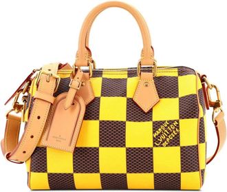 Louis Vuitton Borsa a tracolla Speedy Bandouliere Bag Pop 25 Damier - Giallo
