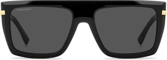 Dsquared2 Sunglasses Icon 0177/S 807 Ir Black/Grey Men