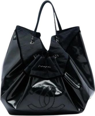 Chanel Pre-owned Stretch Spirit Tote - Dames - Vintage Tas - Zwart - ONE Size - Leer - Vintage