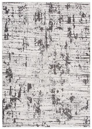 Tapiso Alfombra de sal&oacute;n negro crema moteado efecto 3d suave 140 x 200 cm